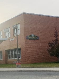 An image outside Brentwood High School’s Sonderling Center, photographed November, 2019.