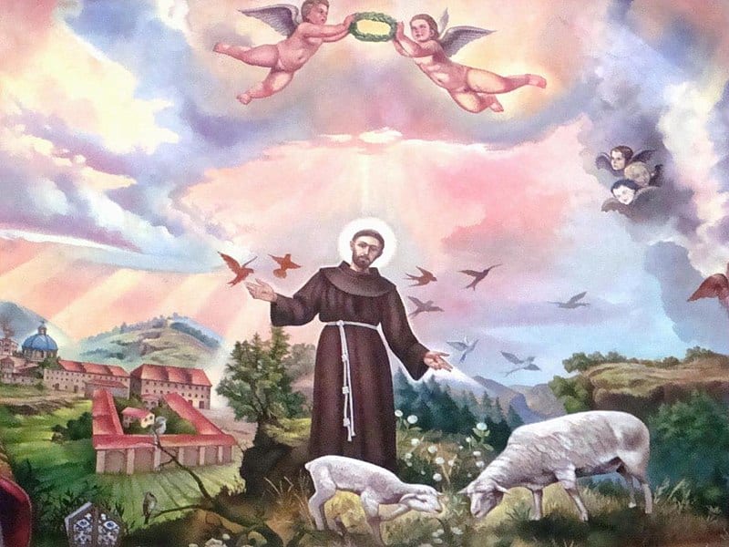 St. Francis of Assisi, patron saint of animals. Image source.