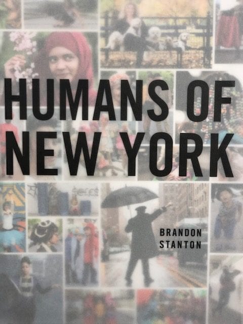 Cover of Brandon Stanton's Book - Humans of New York. (Photo by Tiffany Corr)