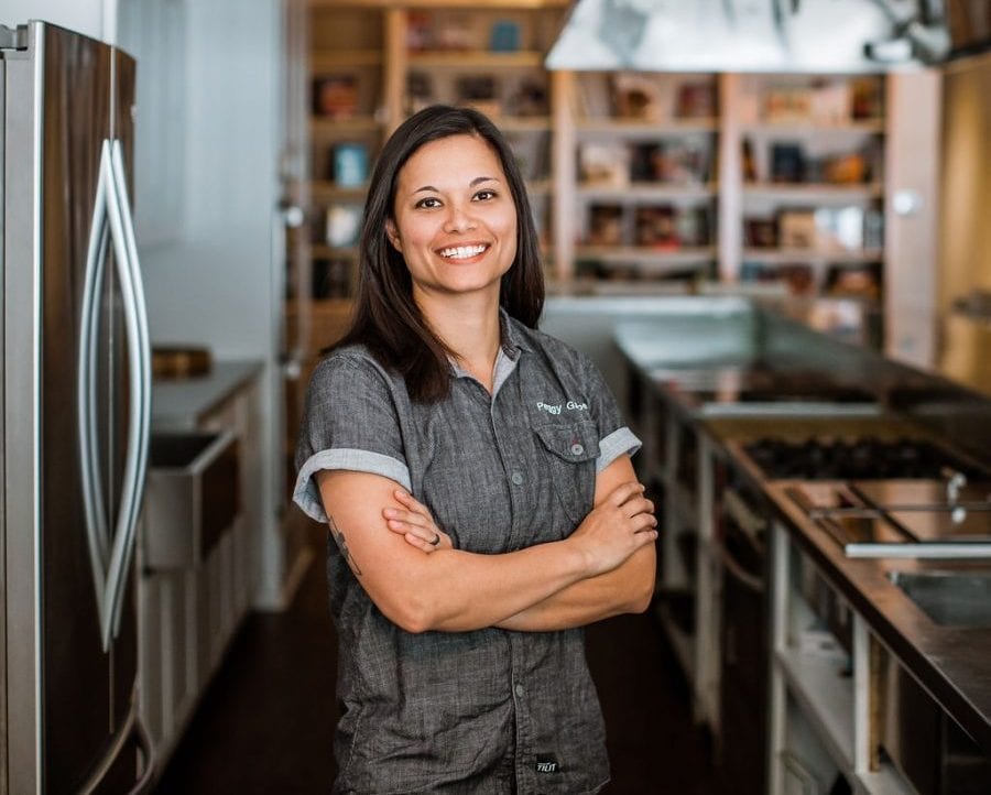 Chef Peggy Garbe in the MESA kitchen. Image: Ready Set Prep'd / Anna May Photography