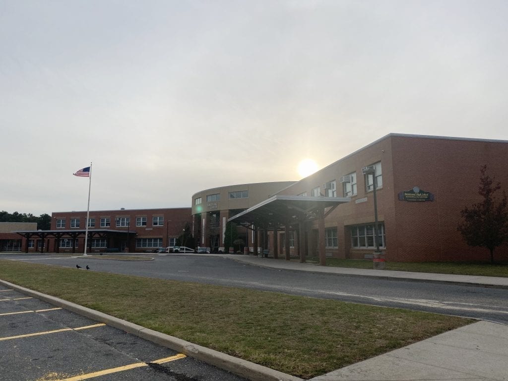 An image dated Nov. 2019, shows the outside of Brentwood High School in Brentwood, New York.