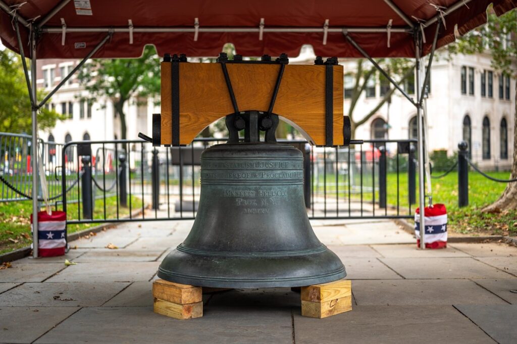 The Justice Bell at Independence National Historic Park