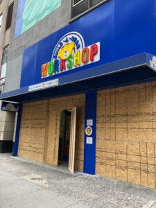 Build-a-Bear shop boarded in New York City