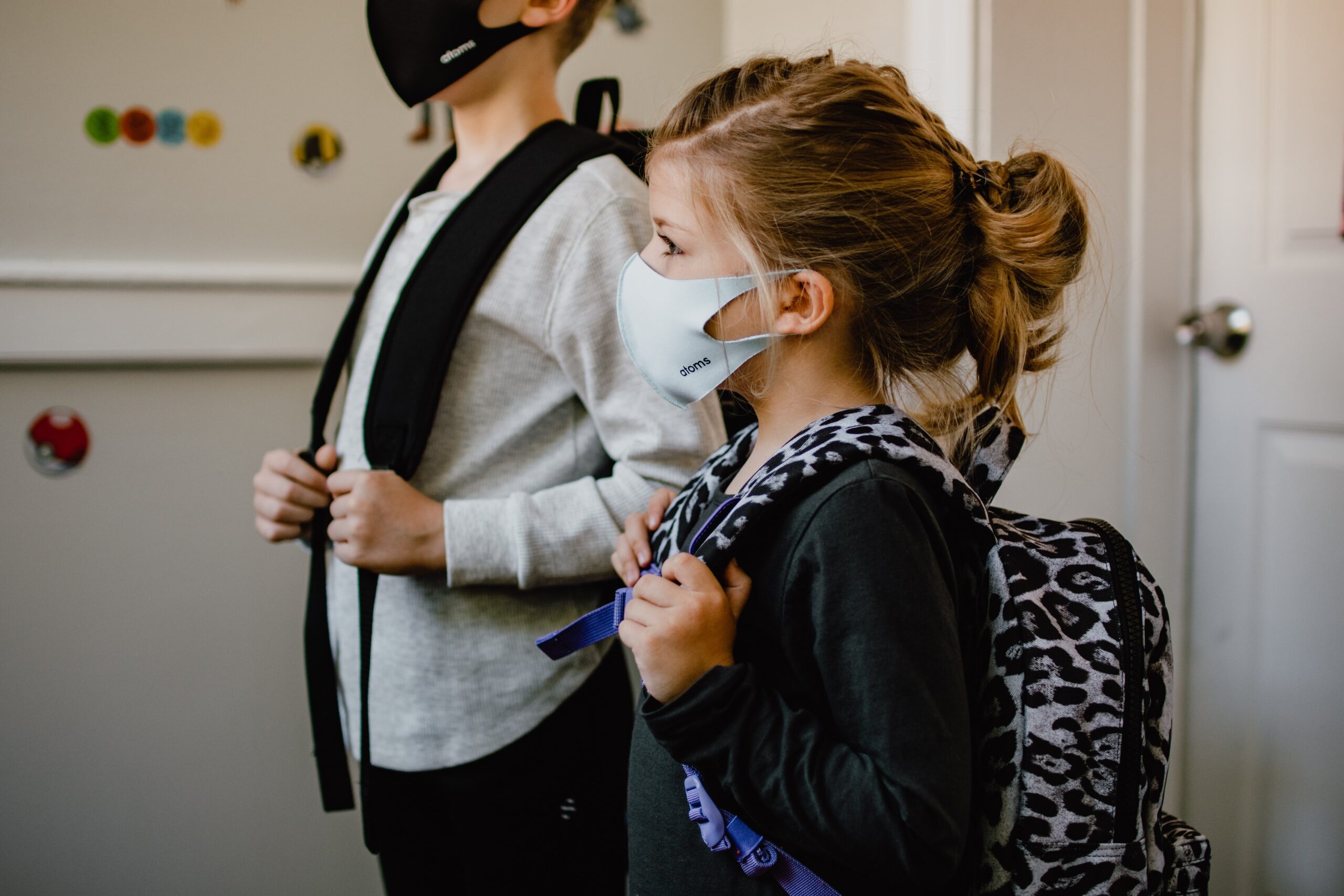 Students wearing masks