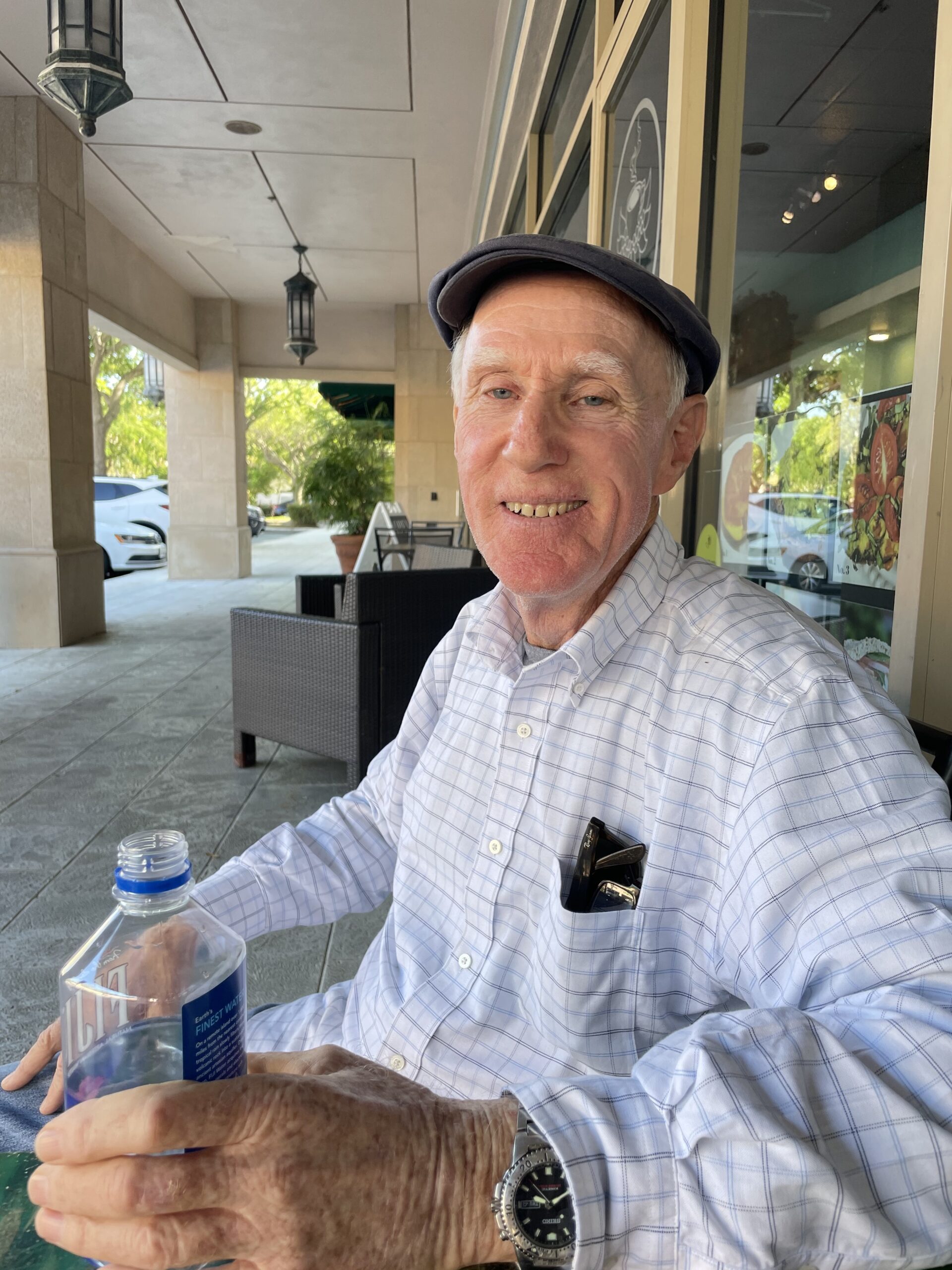 Michael Ferber Sitting Outside