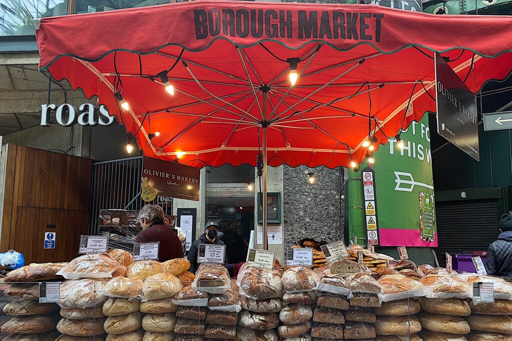 A French bakery stall in Borough Market