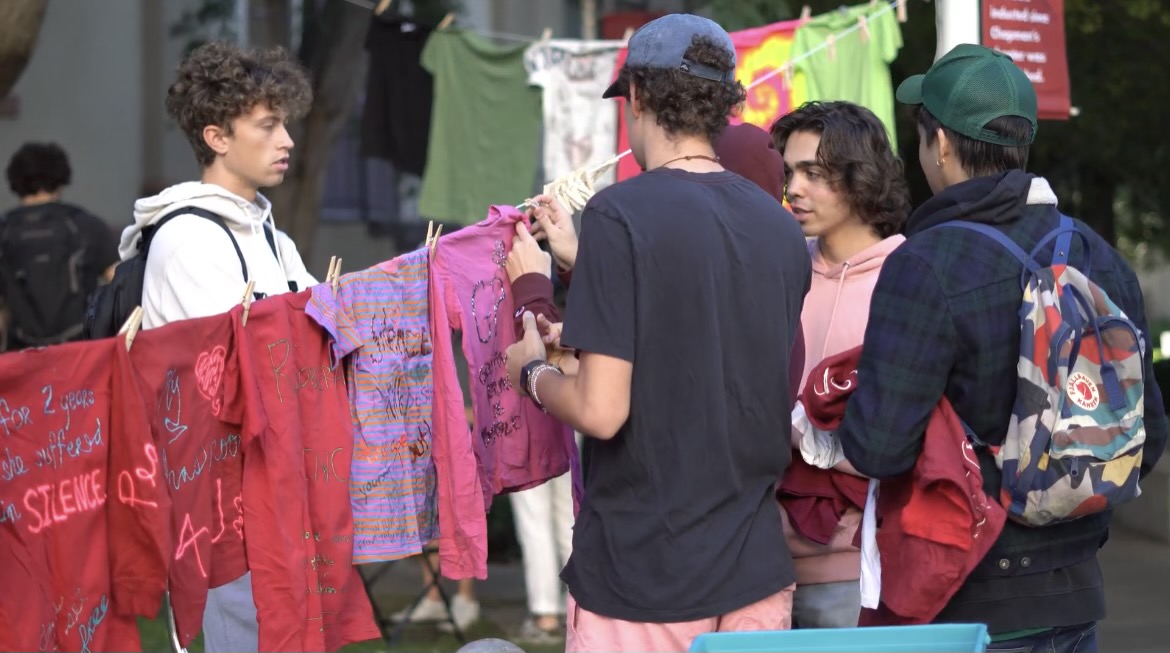 Chapman University Clothesline Project