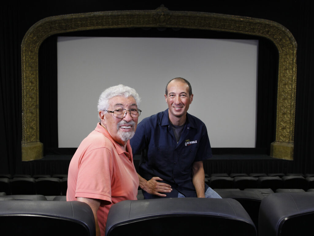 Laemmle father and son (Gregory) in Royal Auditorium