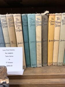 The second floor contains first editions and collections like the Twins of The World series by Lucy Finch Perkins.. [Credit: Esmeralda Baez]