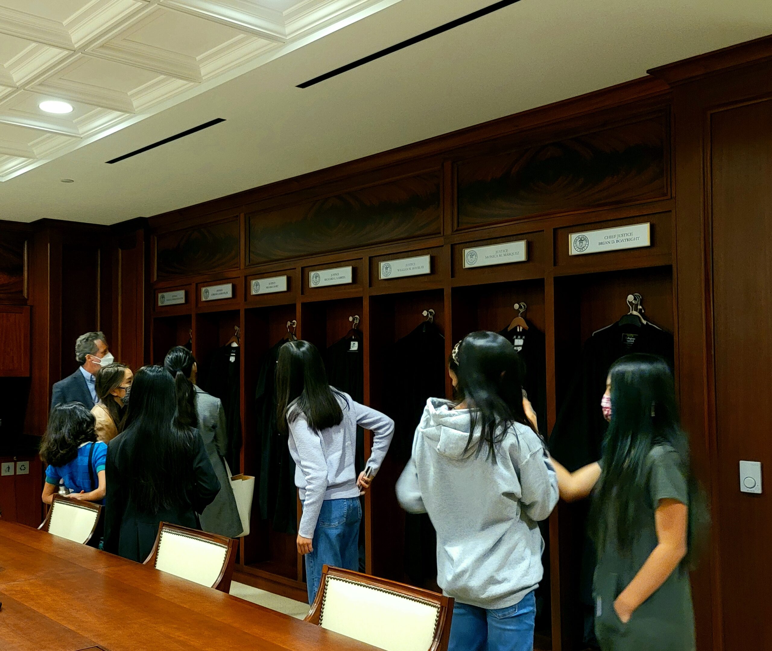 Robing room at Colorado Supreme Court