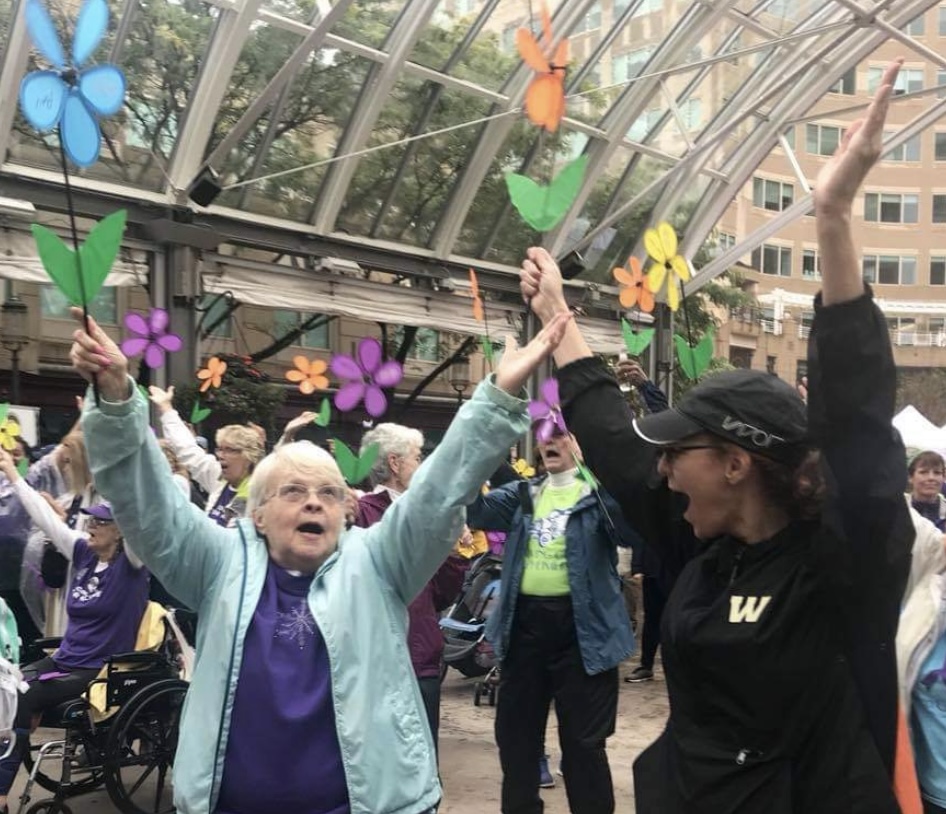 Amy Shimkus at Alzheimer's walk