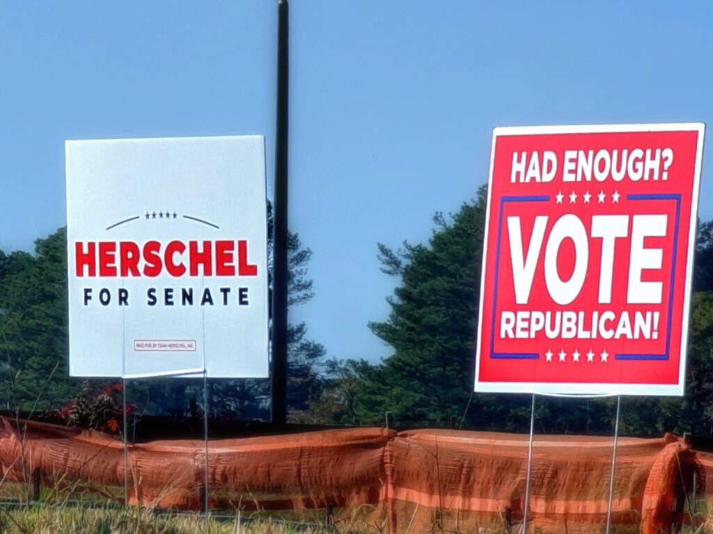 Herschel Walker Campaign Sign