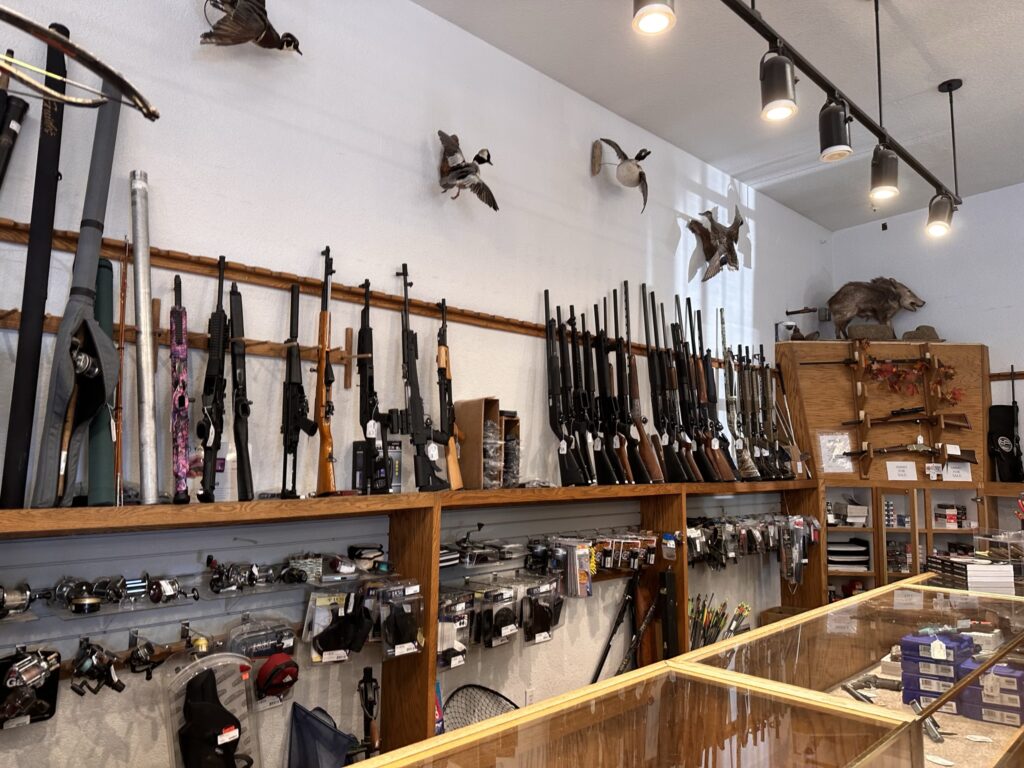 Guns being sold in Bend, Oregon