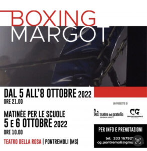 Flyer of the play “Boxing Margot.” [Credit: Francesca Braga]