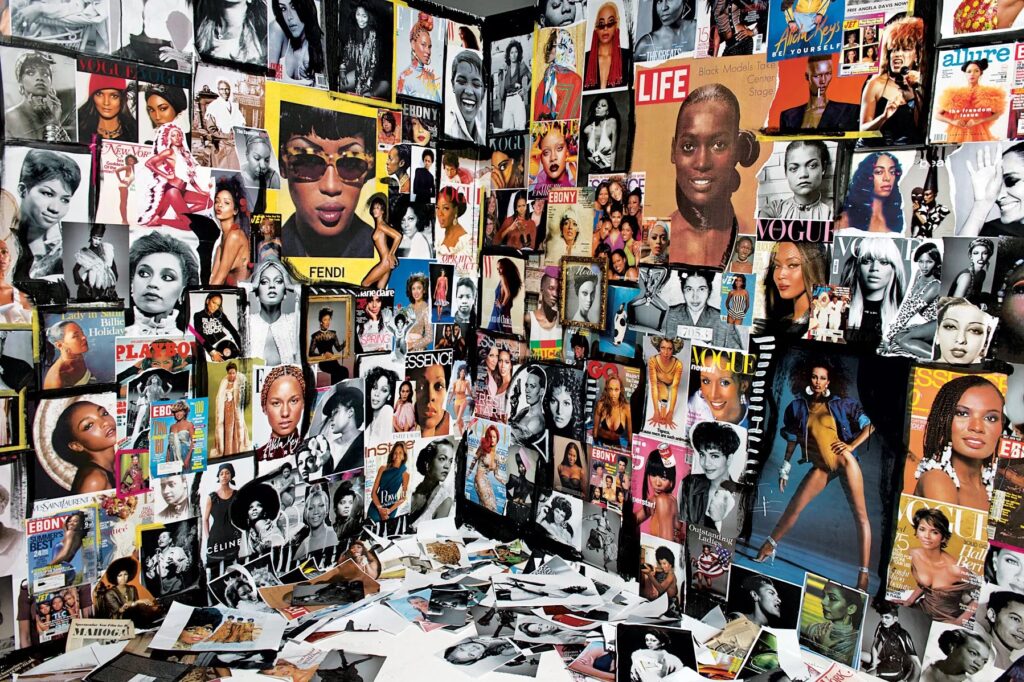 Collage of famous Black women in the media [credit. Delphine Diallo]