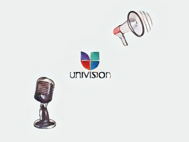 Illustration of Univision, the television network Jorge Ramos has worked for in the last four decades.