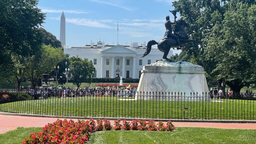 exterior of the White House