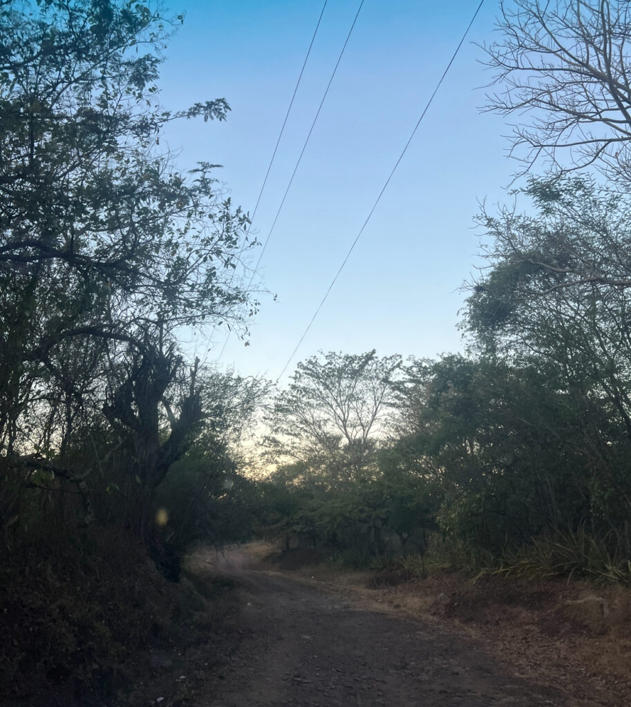 A dirt road in Honduras south