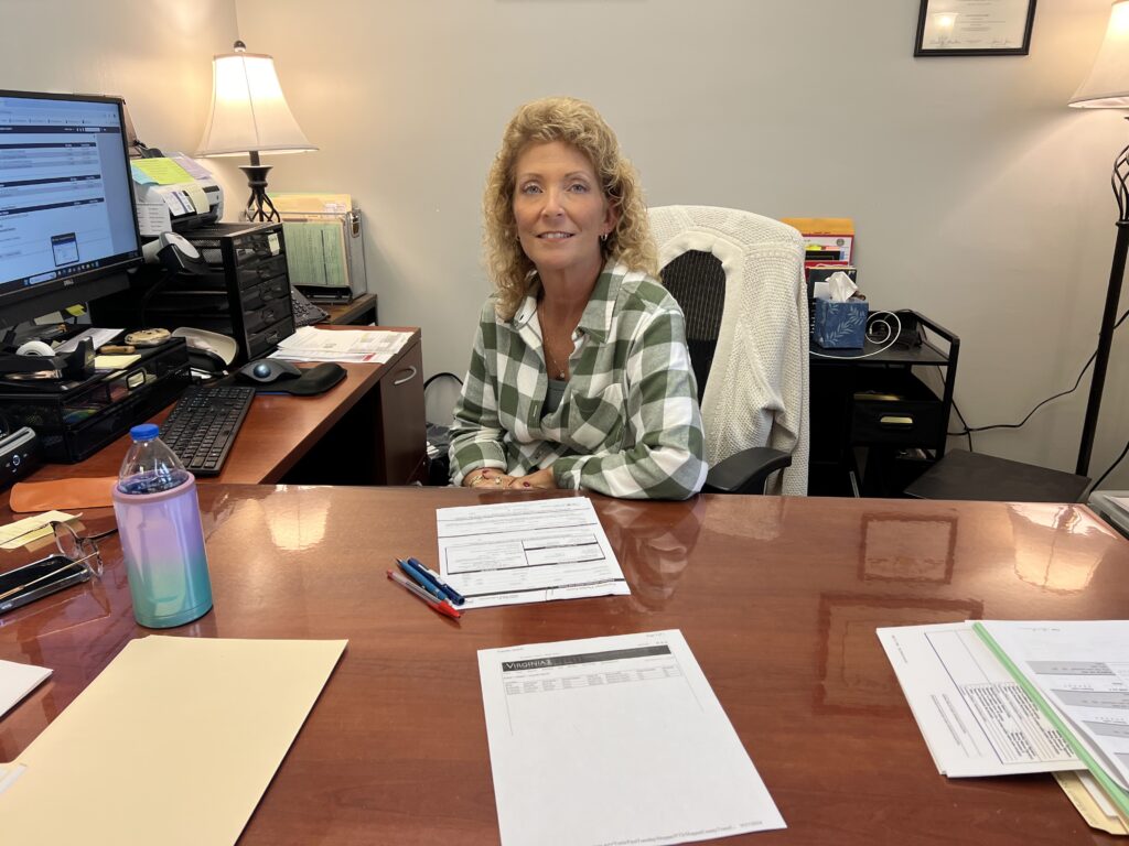 Dawn Stultz-Vaughn, Henry County registrar, in her office.