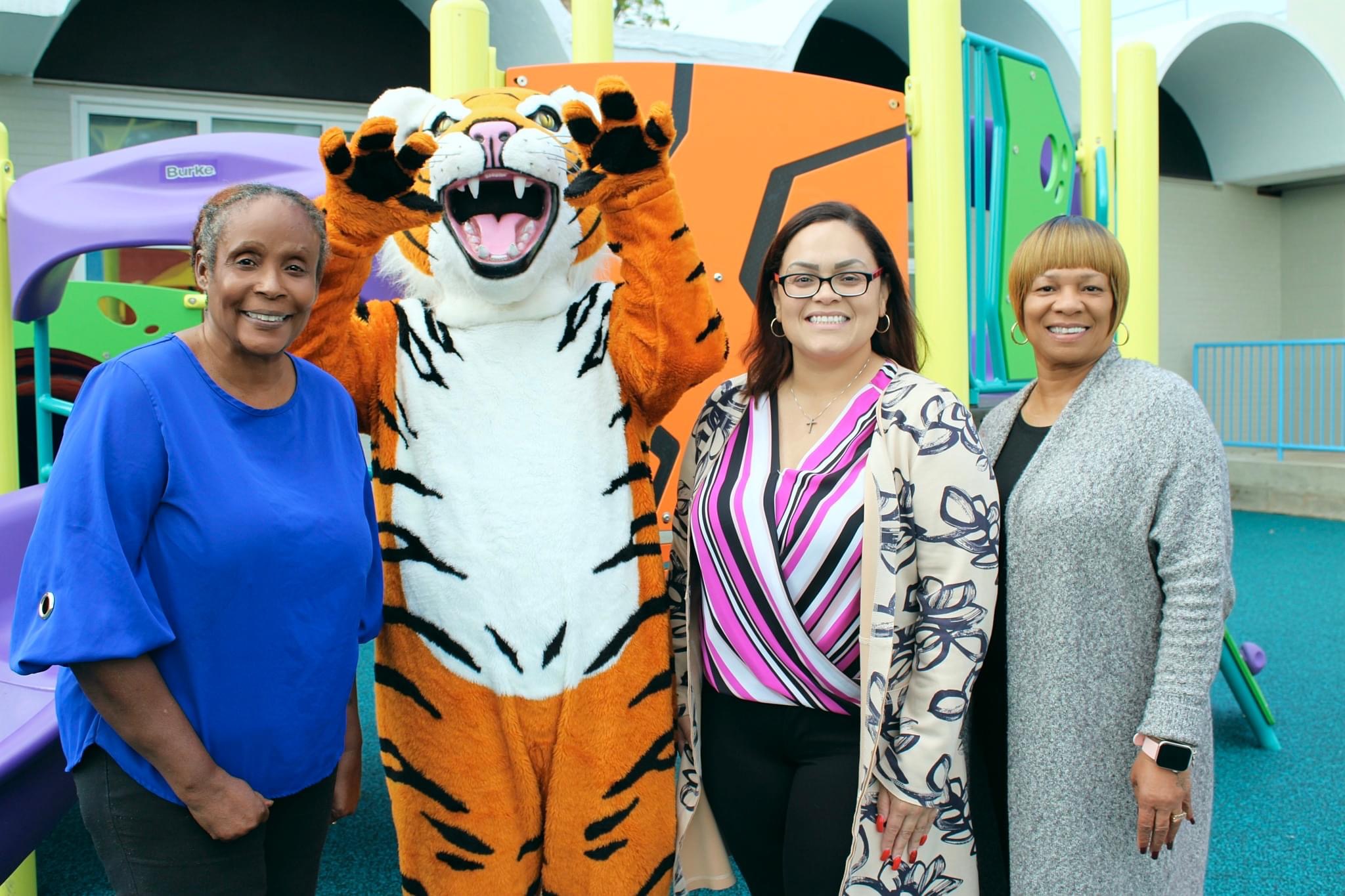 Linden Board of Education Incumbents, Berghammer, Cintron, and Pino at School No. 4 New Playground Grand Opening