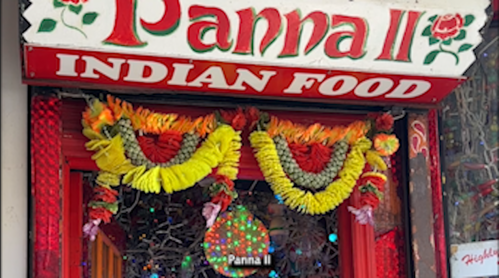 Panna II restaurant sign