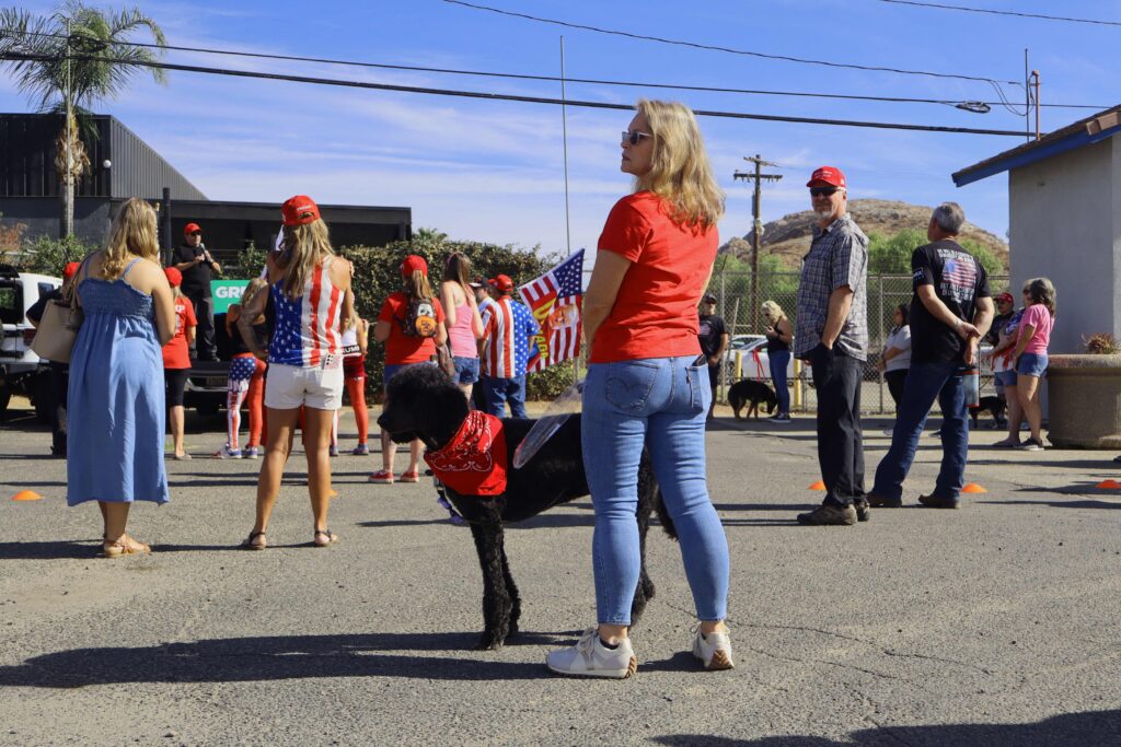 A Trump rally at a SoCal lake.