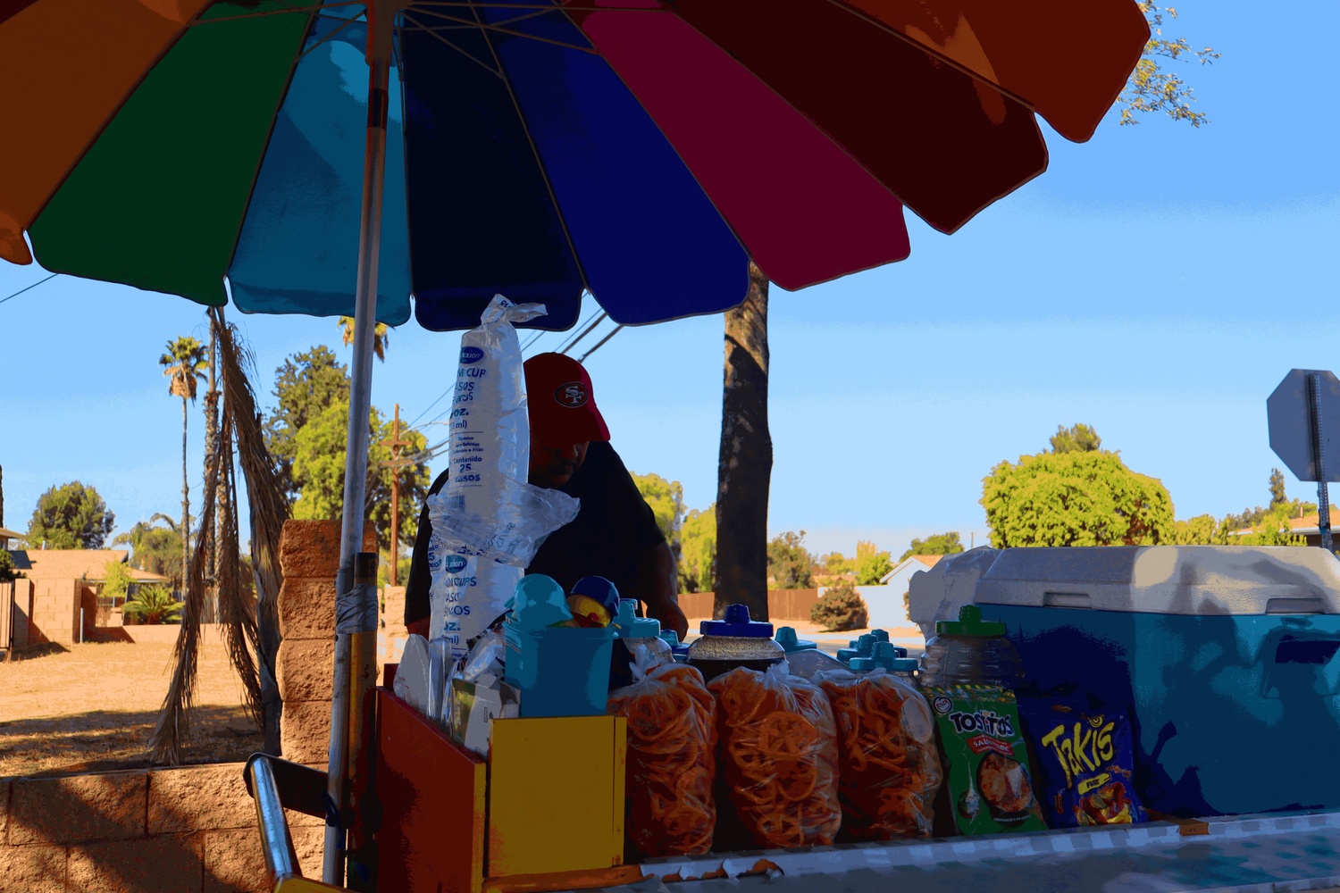 Mauricio Rivera street vendor.