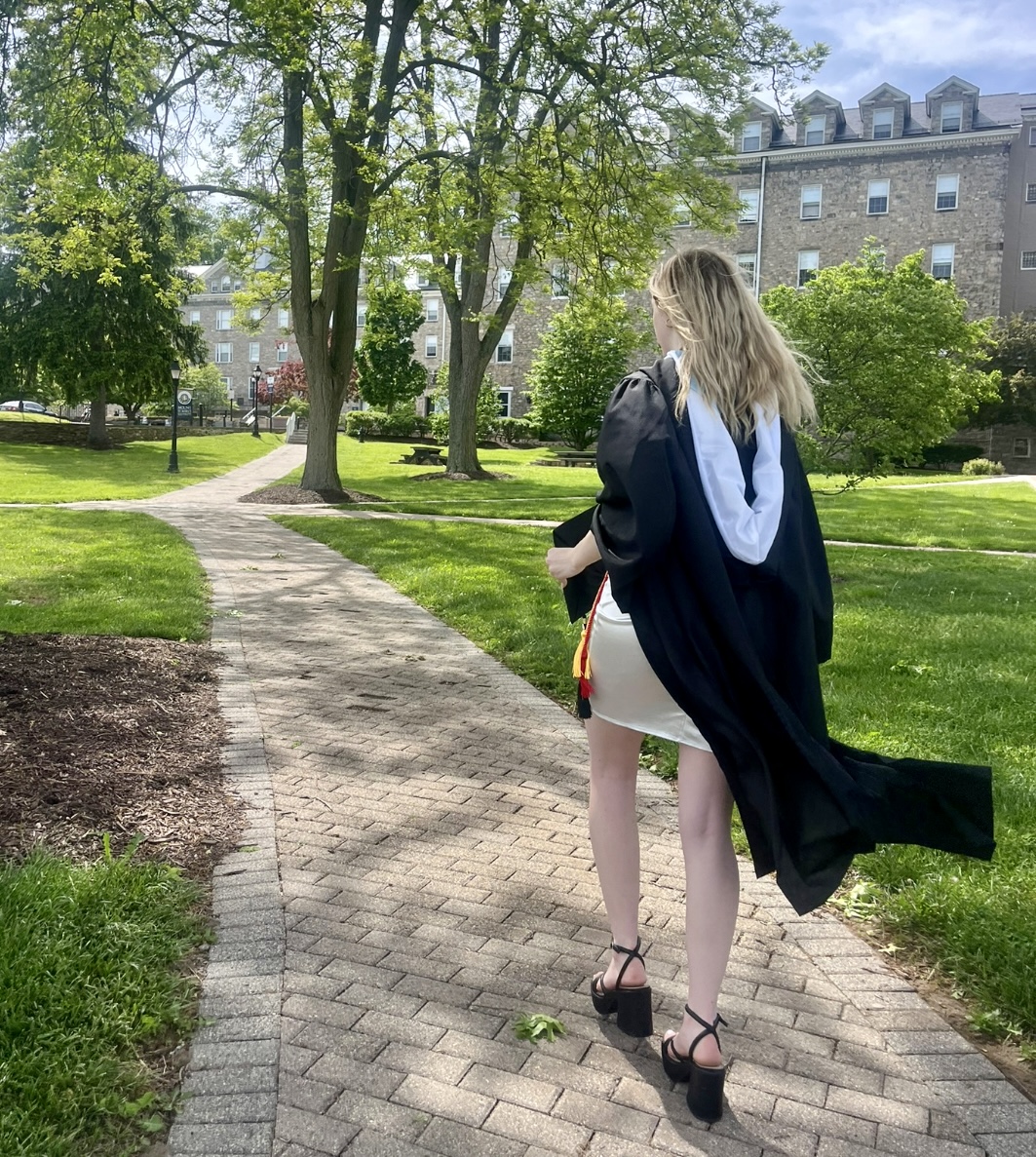Author, Hailey Fulmer graduating from her undergrad.
