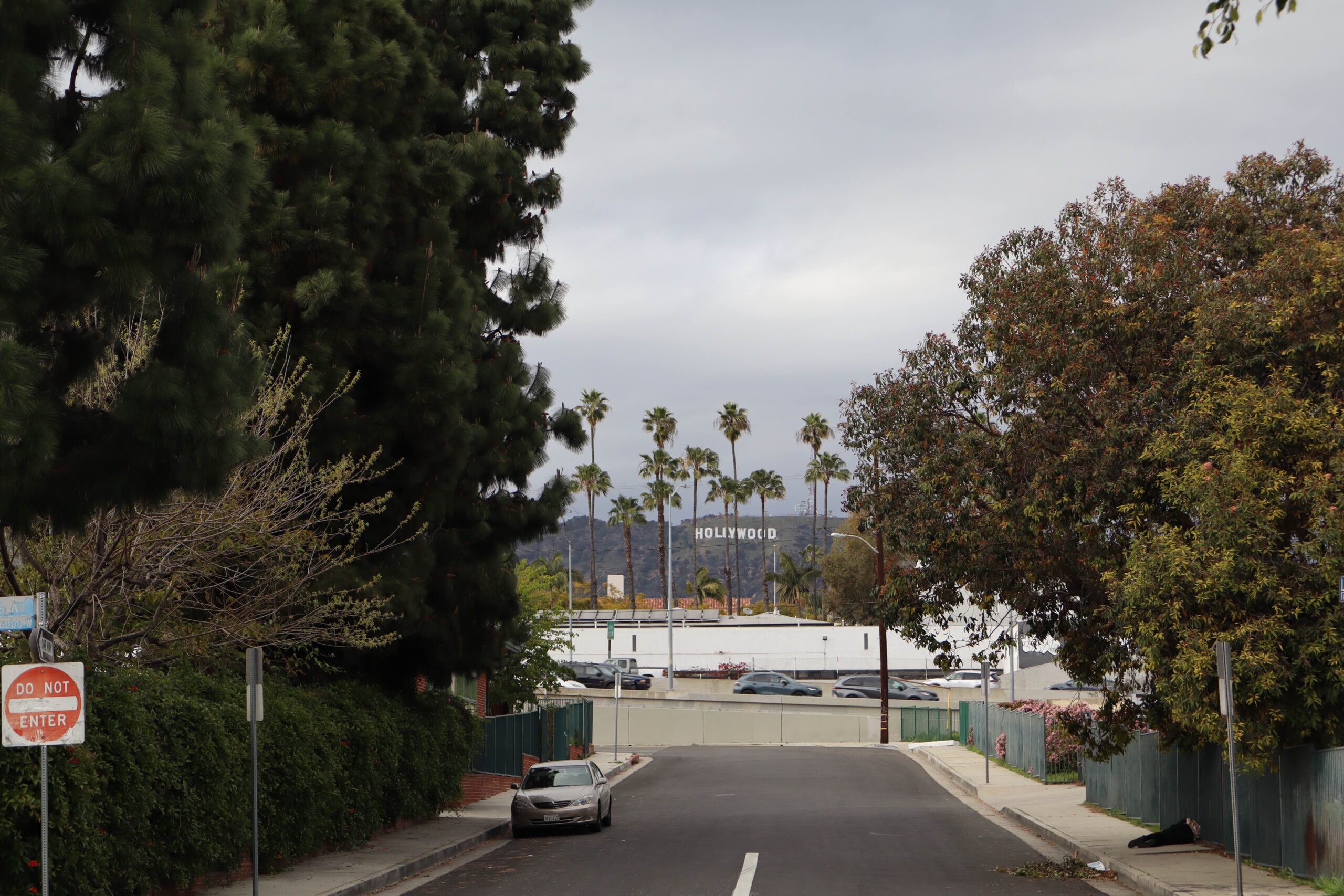 The Hollywood sign