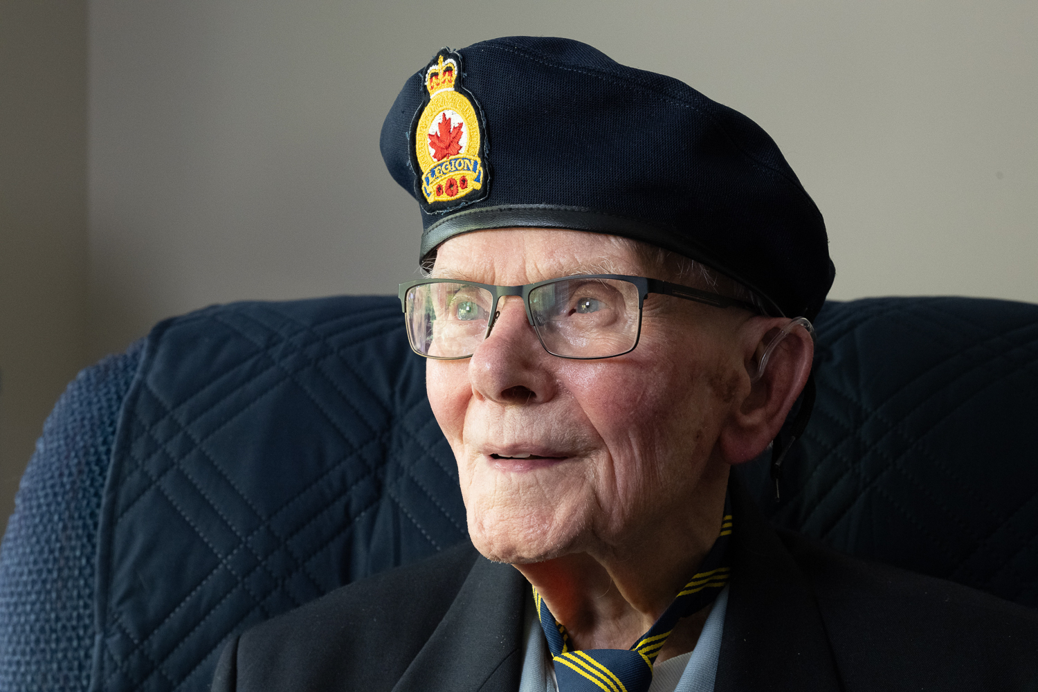 Burdett Sisler, photographed at age 110, reflects on his wartime service and long life. “Treat others as you’d like to be treated,” he says. This motto has guided him for more than a century.