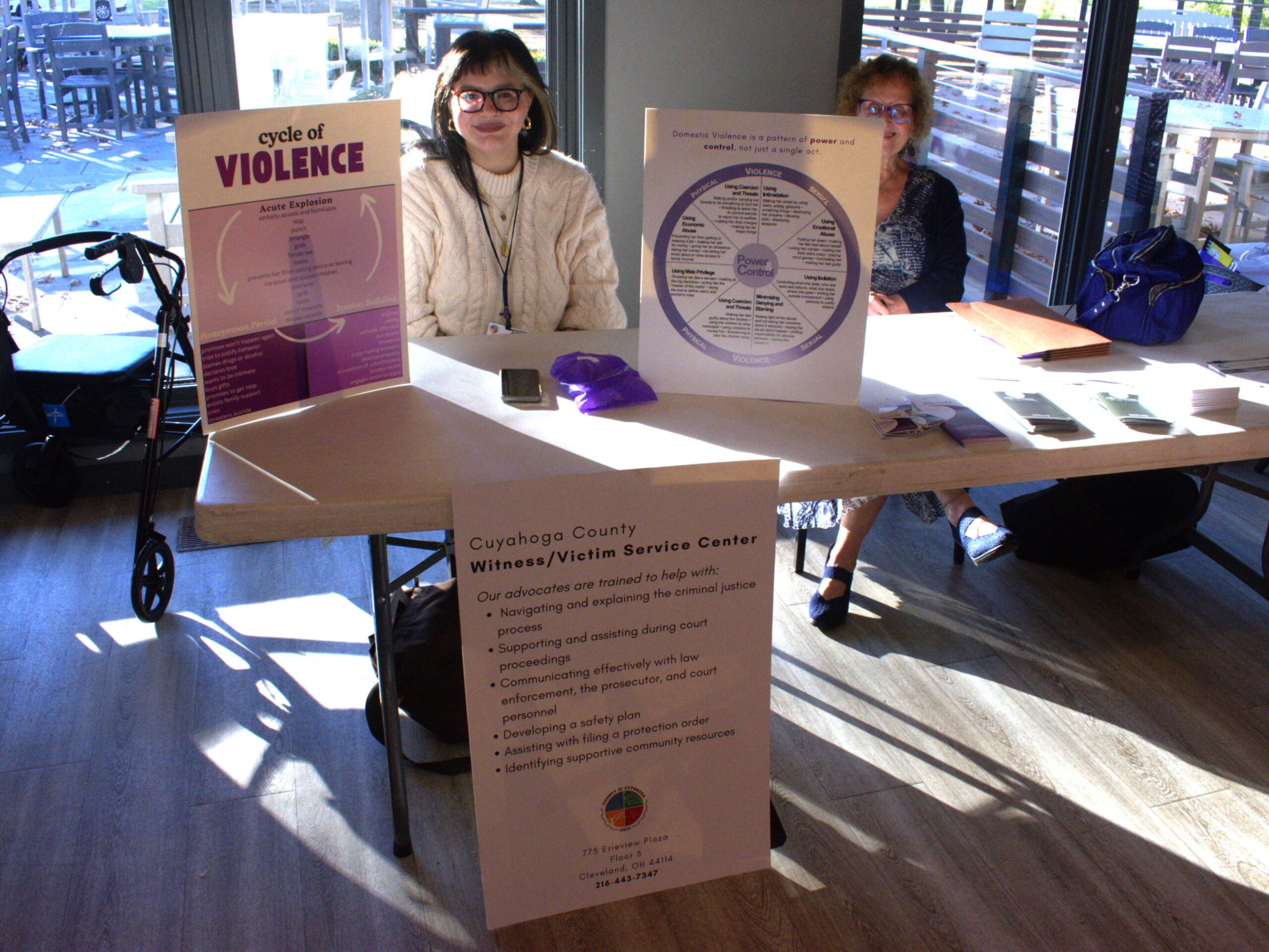 Domestic Violence Awareness booth