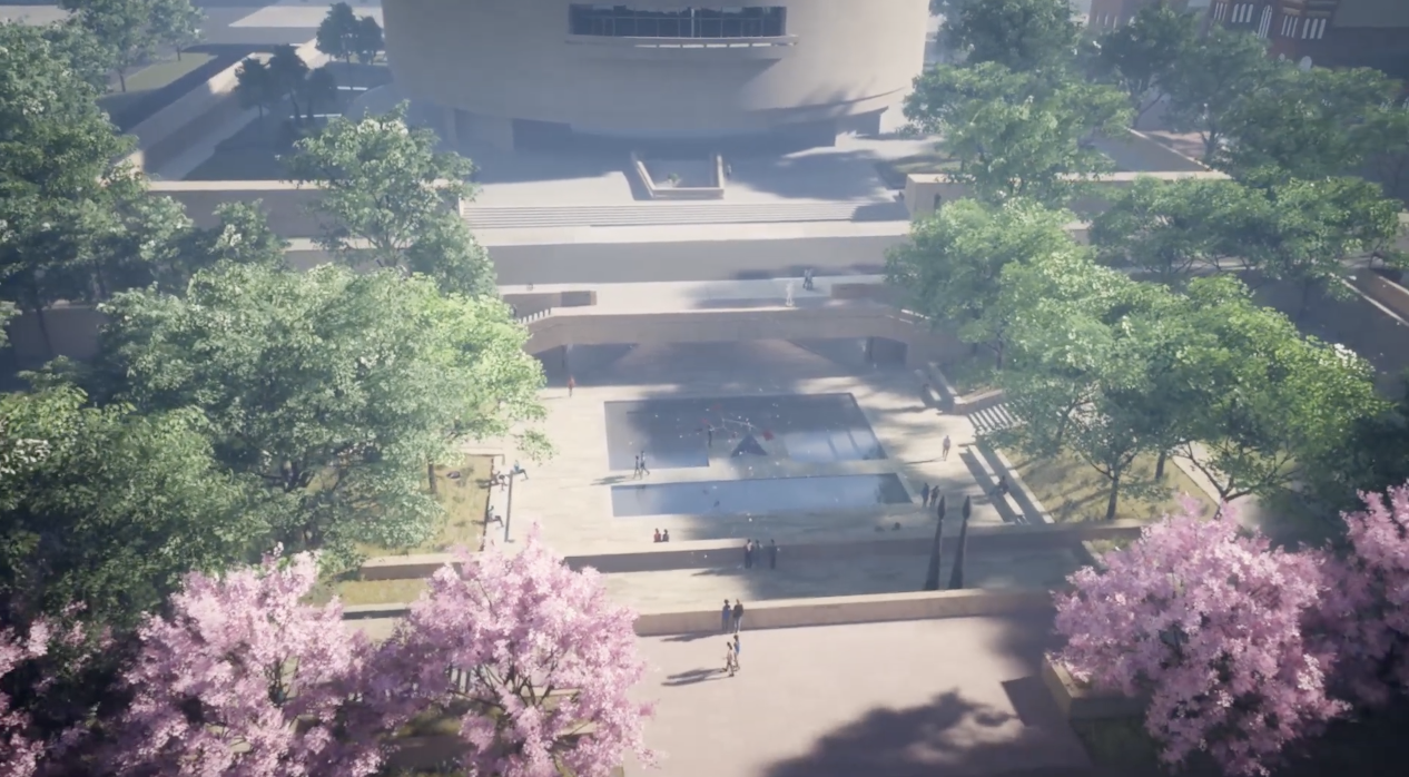 Rendering of Hirshhorn Museum Sculpture Garden
