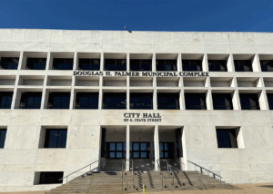 Photo of the front of Trenton's City Hall, where Trenton City Council meetings take place