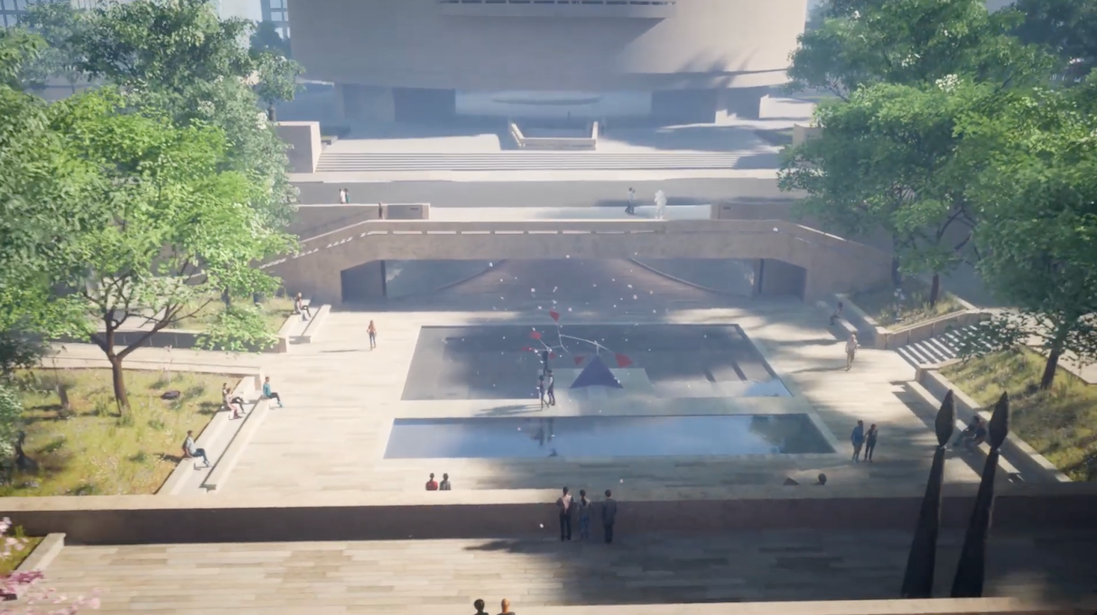 Rendering of the Hirshhorn Museum and Sculpture Garden.