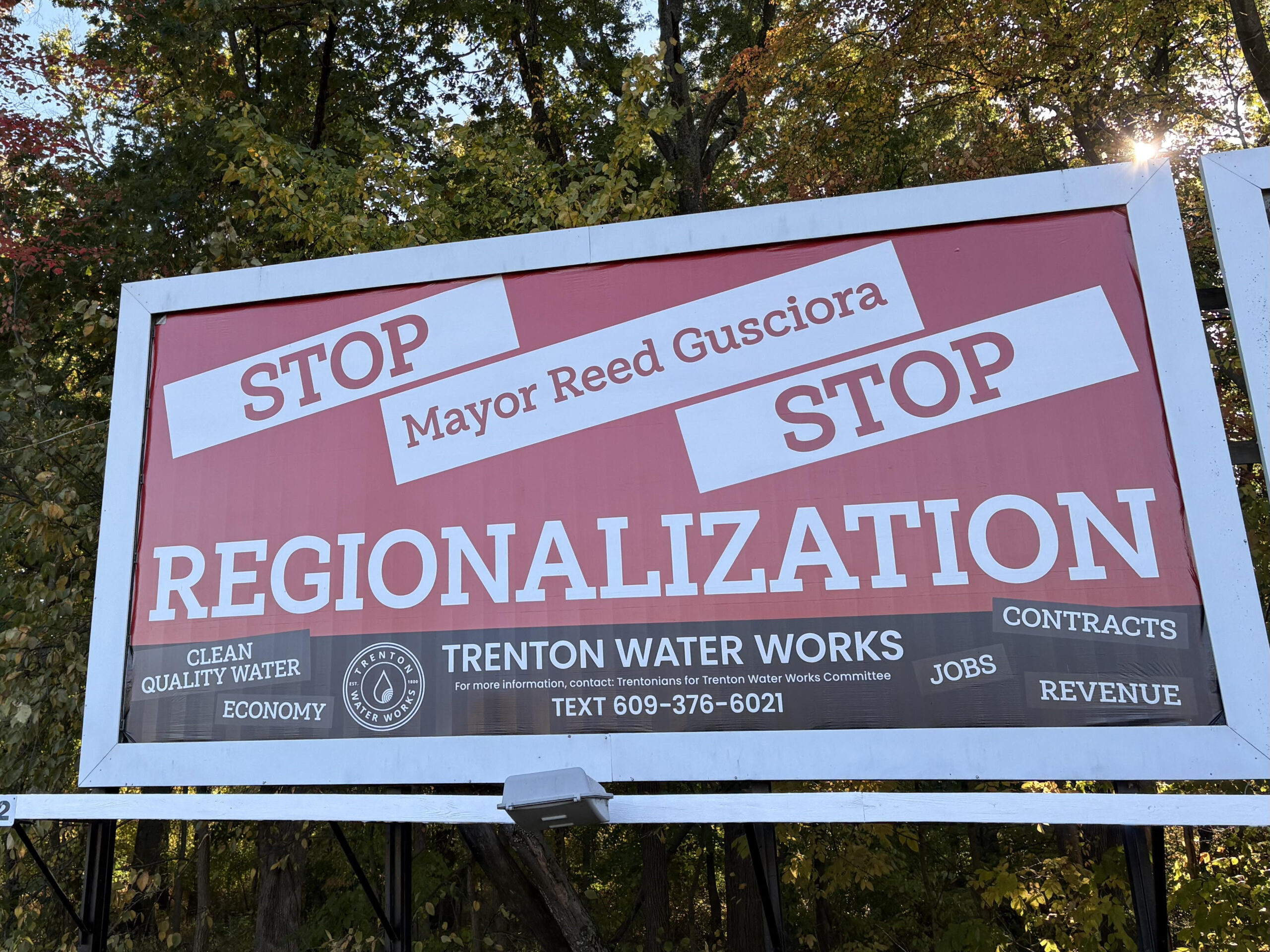 Billboard calling to stop regionalization proposals