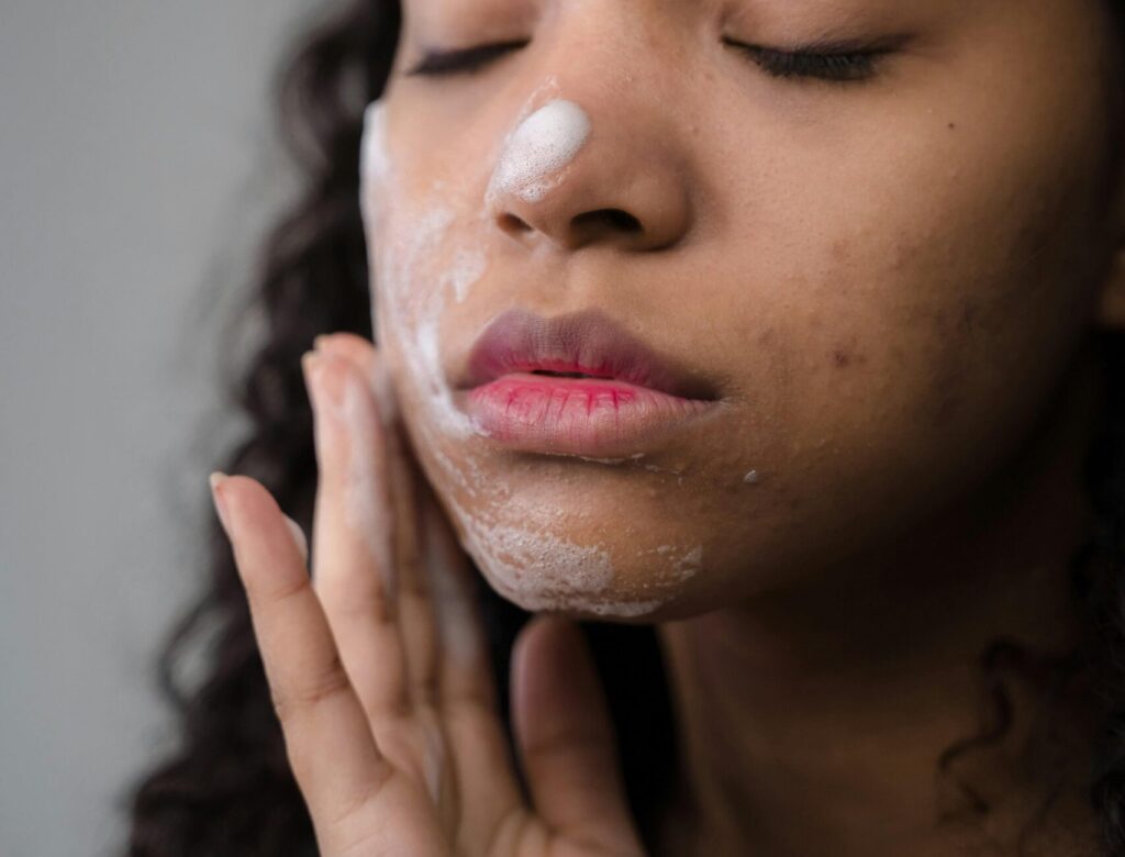 Woman Washing her Face