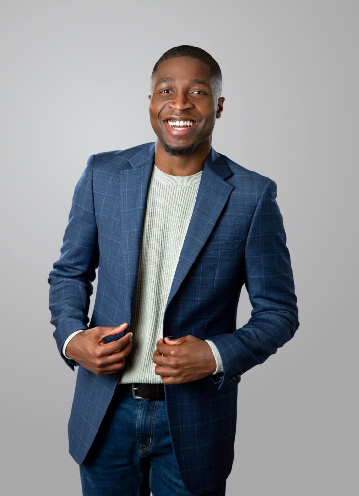 Professional business photo of man in suit