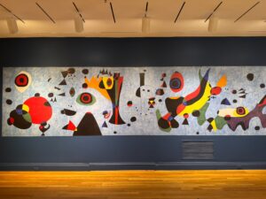 Joan Miró’s mural for the Gourmet Restaurant at the Terrace Plaza Hotel in Cincinnati, created in 1946. [Credit: Anabelle Anthony]