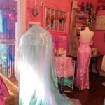 Custom iridescent canopy. Photo by:Gabi Hall