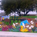 "Fannie James was basically the founder of Lake Worth," explained artist Sara Gayoso, "She had a little plot of land with her own little farm that she had going on. ... They wanted to segregate the whites from the Blacks and they moved her to ... another plot of land. ... I know that she died because she got hit by a horse and carriage, which is pretty crazy." Sara Gayoso's mural