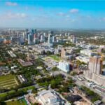 This aerial is from 2020 and looking from the northeast corner of Flagler Village to the southwest. The landscape has changed significantly (Credit: Charlie Ladd, Barron Developments).