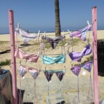 Gabi Hall's reversible bikini's Venice Beach Boardwalk. Photo by: Gabi Hall