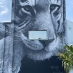 The northern end of Flagler Village has many murals that passengers can see as the commuter trains roll through daily.