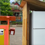 Free fridge and pantry combination on NE 13th and Failing.