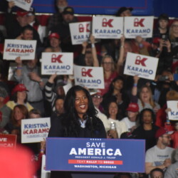 Candidate for Michigan secretary of state Kristina Karamo